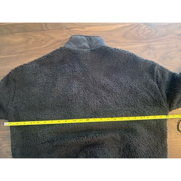 Vuori Cozy Sherpa Popover Quarter Snap Black Women's Small S Camp Ski Pullover - Picture 6 of 6